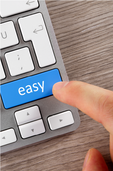 Finger clicking key that says 'Easy' Finger clicking key that says 'Easy'