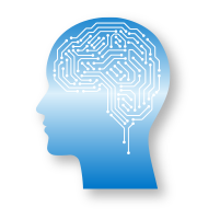 Graphic of a map of a brain Graphic of a map of a brain