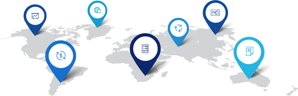 Graphic showing, 'Reporting Dashboard', 'Historic Data Trends', 'Policy Analytics', and 'Custom Reporting' Graphic showing, 'Reporting Dashboard', 'Historic Data Trends', 'Policy Analytics', and 'Custom Reporting'