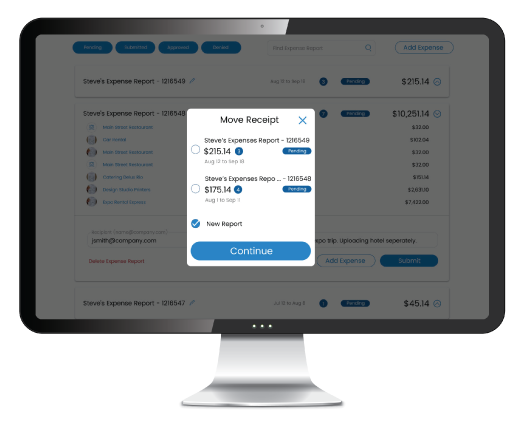 Simplify expense reporting