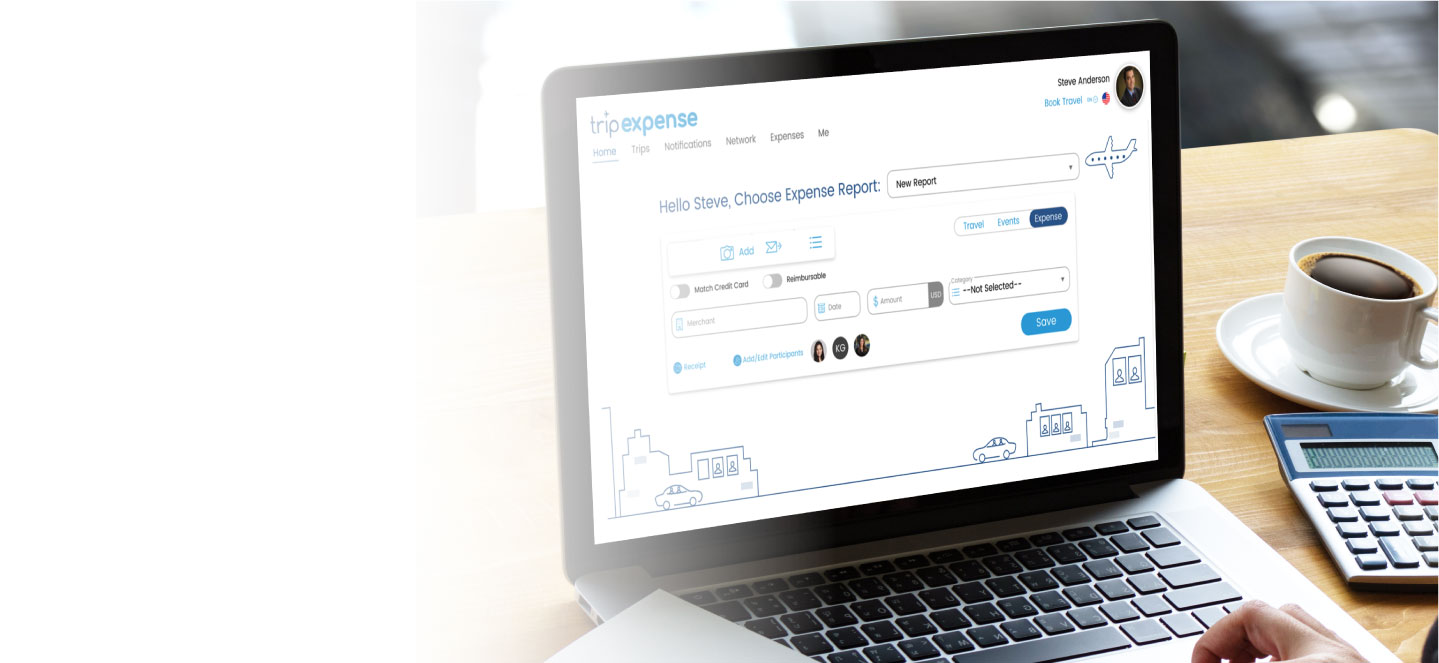 desktop screenshot of TripExpense